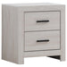 Brantford 2-drawer Nightstand Coastal White image