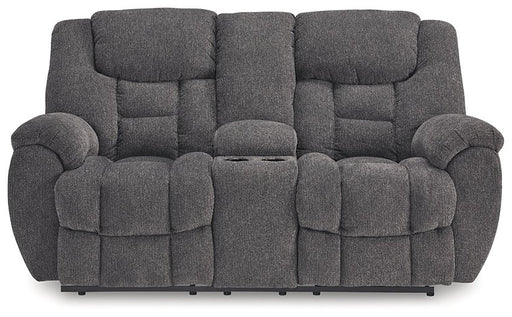 Foreside Reclining Loveseat with Console image
