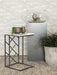 Angeliki Accent Table with Marble Top White image
