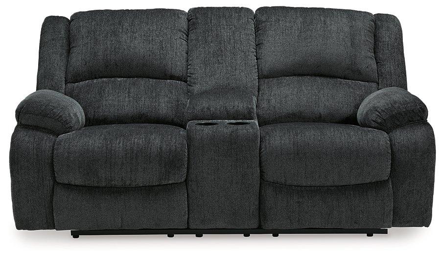 Draycoll Reclining Loveseat with Console