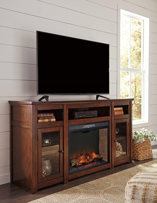 Harpan 72" TV Stand with Electric Fireplace