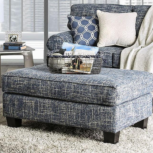 Pierpont Blue Ottoman image