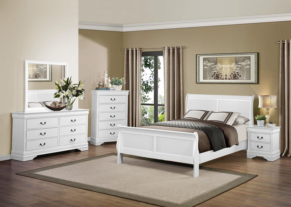 Homelegance Mayville 2 Drawer Nightstand in White 2147W-4