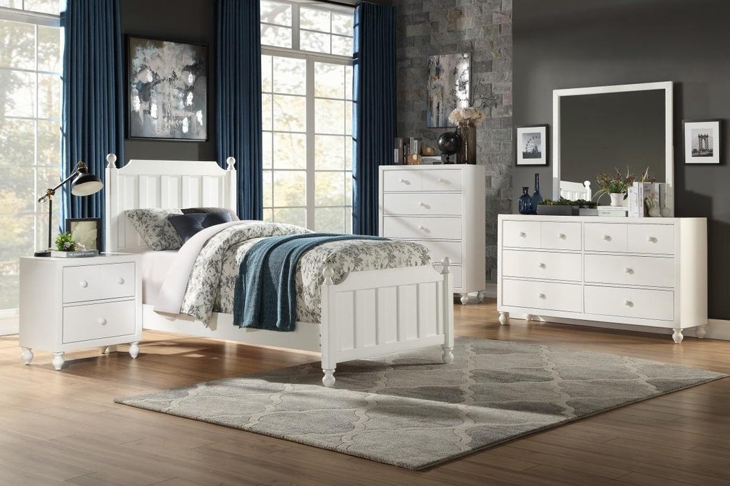 Homelegance Wellsummer 2 Drawer Nightstand in White 1803W-4