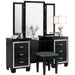 Homelegance Allura Vanity Dresser with Mirror in Black 1916BK-15* image