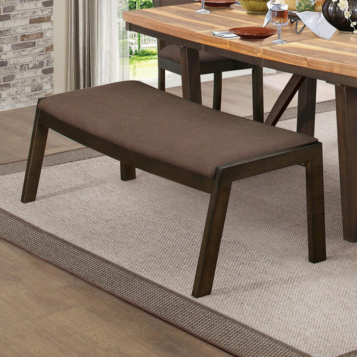 Compson 60"Bench in Natural and Walnut  5431-14