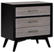 Homelegance Raku 3 Drawer Nightstand in Gray 1711-4 image