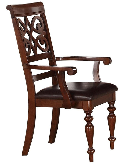 Creswell Arm Chair in Dark Cherry (Set of 2) image