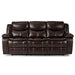 Homelegance Furniture Bastrop Double Reclining Sofa in Brown 8230BRW-3 image