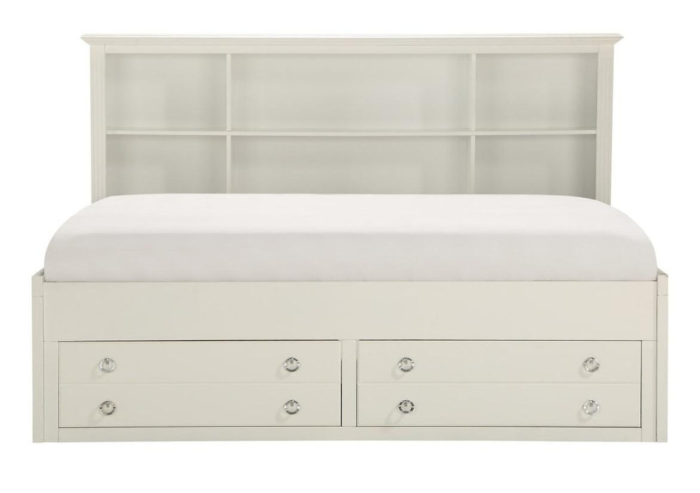 Meghan Twin Lounge Storage Bed in White 2058WHPRT-1* image