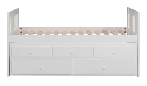 Galen Twin/Twin Trundle Bed with Storage in White B2053PRW-1* image