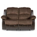 Homelegance Furniture Granley Double Reclining Loveseat in Chocolate 9700FCP-2 image