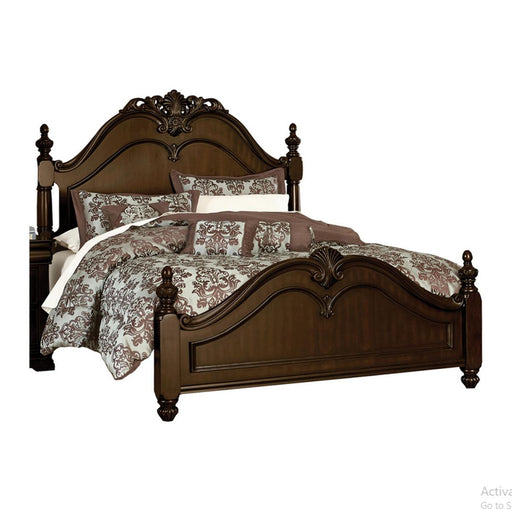 Mont Belvieu Queen Panel Bed in Dark Cherry 1869-1* image