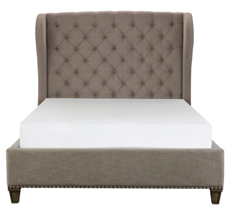 Vermillion Queen Upholstered Panel Bed in Gray 5442-1* image