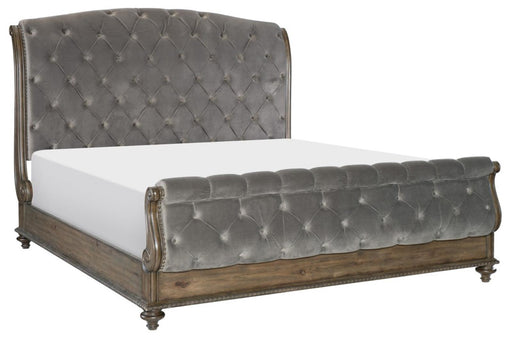 Homelegance Furniture Rachelle Queen Sleigh Bed in Weathered Pecan 1693-1* image