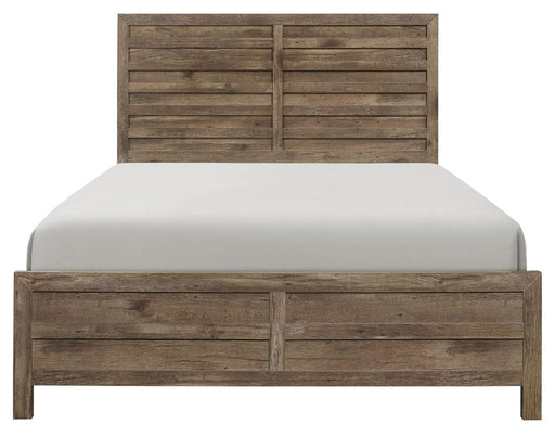 Homelegance Furniture Mandan Queen Panel Bed in Weathered Pine 1910-1* image