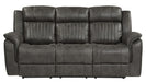 Homelegance Furniture Centeroak Double Reclining Sofa in Gray 9479BRG-3 image