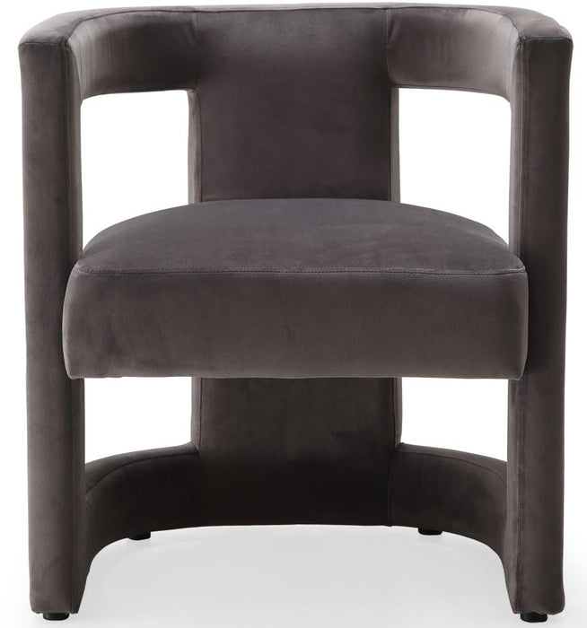 Blair Grey Velvet Accent Chair