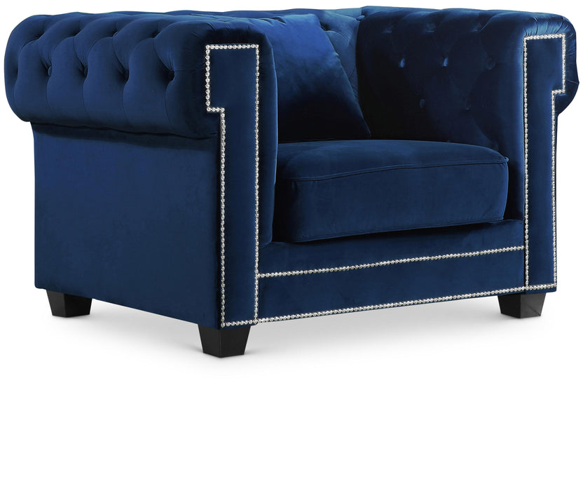 Bowery Navy Velvet Chair image