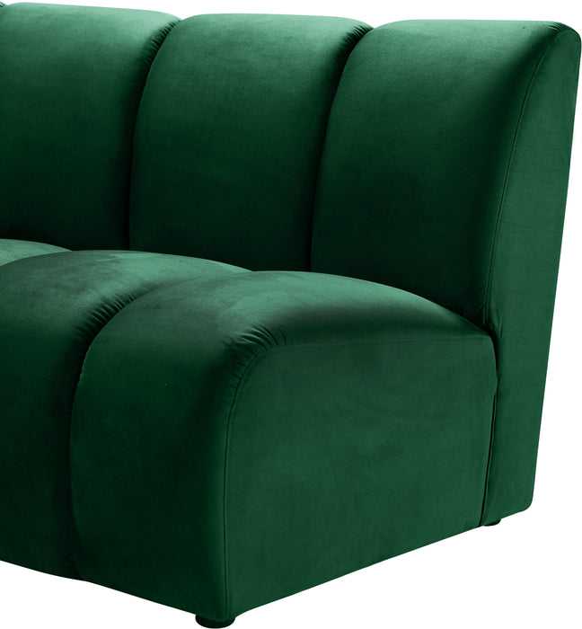 Infinity Green Velvet 9pc. Modular Sectional