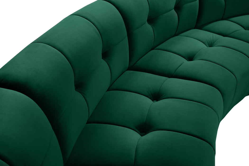 Limitless Green Velvet 8pc. Modular Sectional