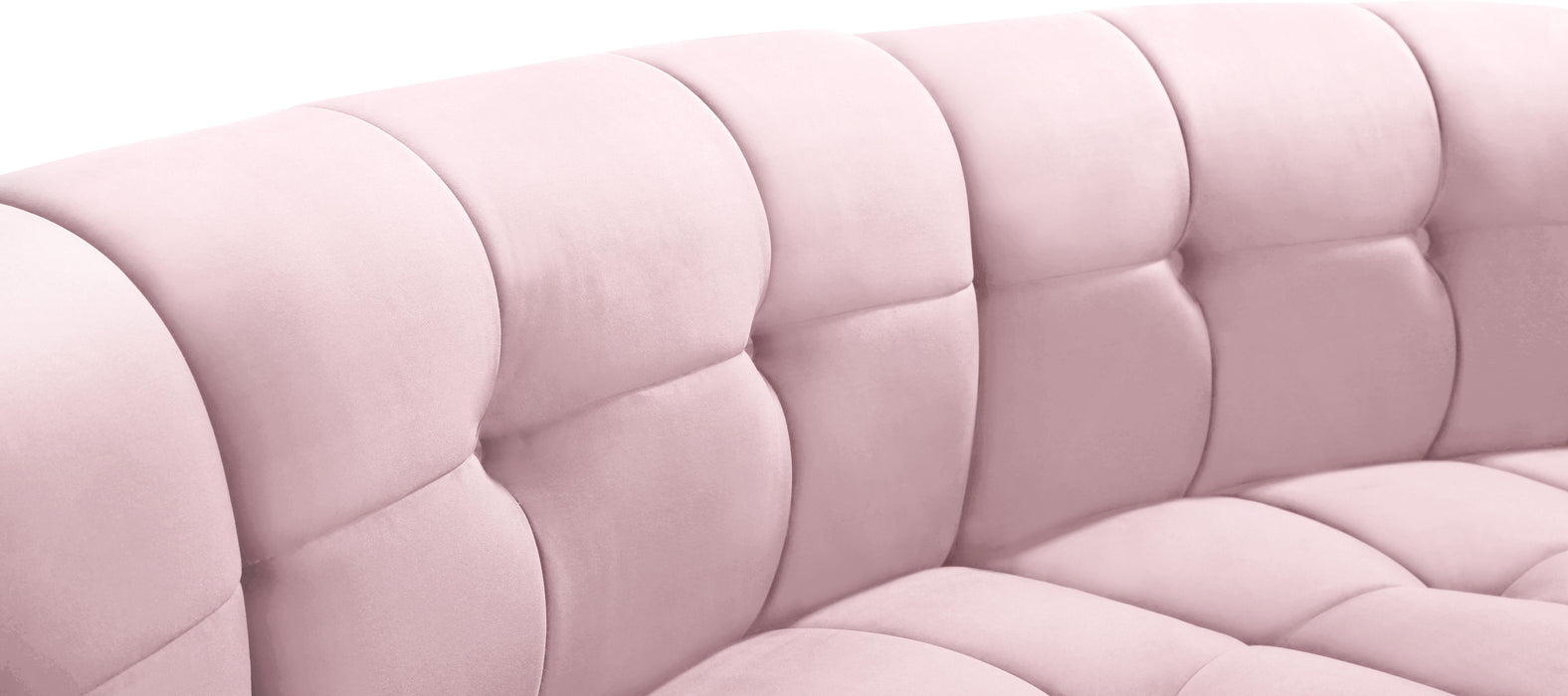 Limitless Pink Velvet 4pc. Modular Sectional