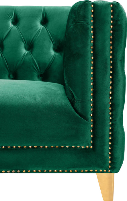 Michelle Green Velvet Sofa