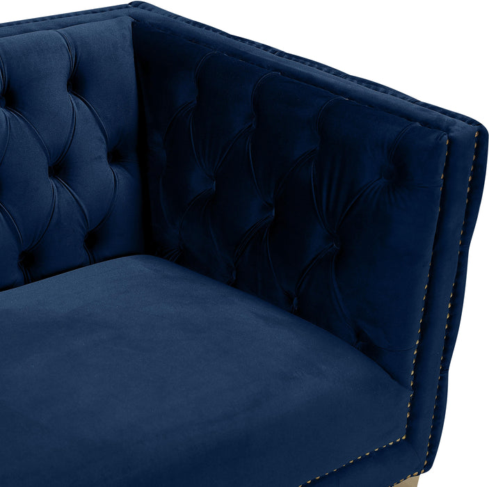 Michelle Navy Velvet Sofa