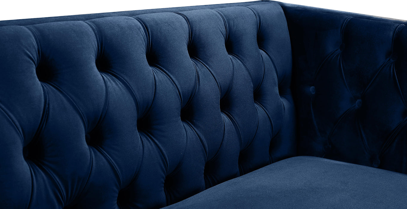 Michelle Navy Velvet Sofa