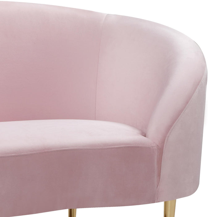 Ritz Pink Velvet Chair