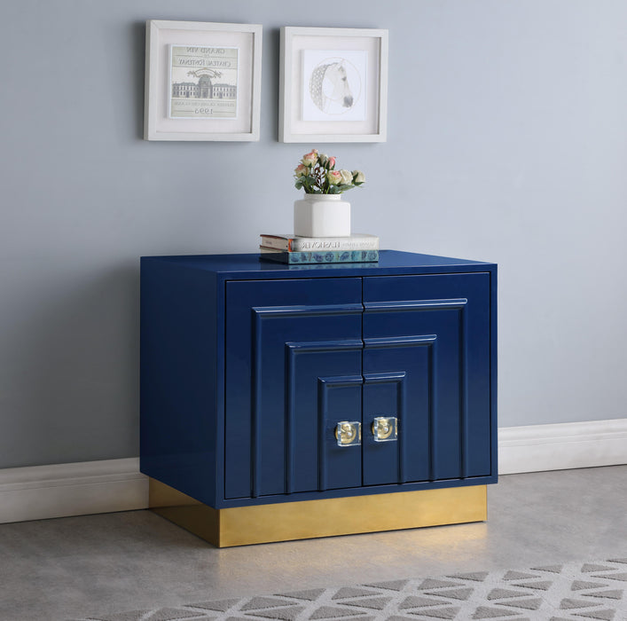 Cosmopolitan Navy Lacquer Side Table