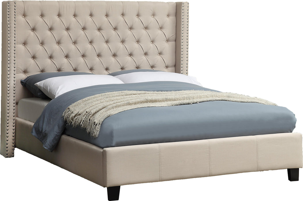 Ashton Beige Linen King Bed image