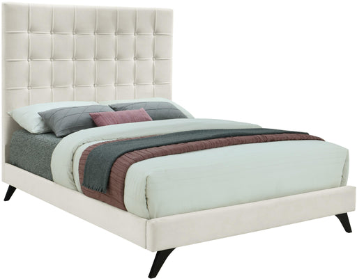 Elly Cream Velvet Full Bed image