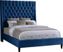 Fritz Navy Velvet King Bed image